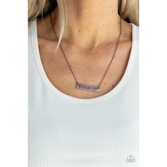 🚨4/$10 Spread Love Copper Necklace - Picture 2 of 3